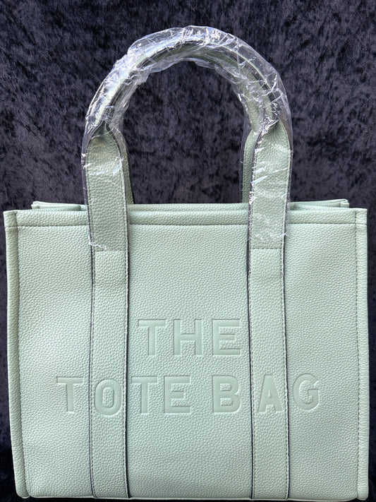 TOTE BAG KLEUR LICHT GROEN