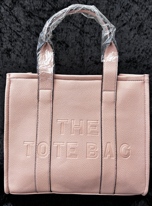 The tote bag pastel kleur oud roze