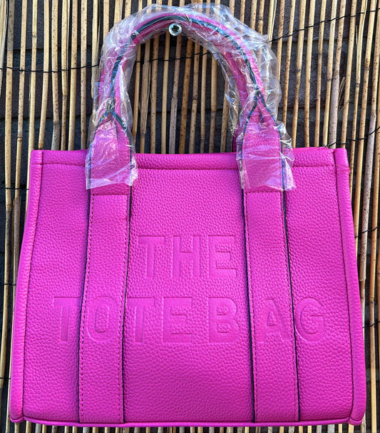 Tote Bag Pastel Kleur Fuchsia klein