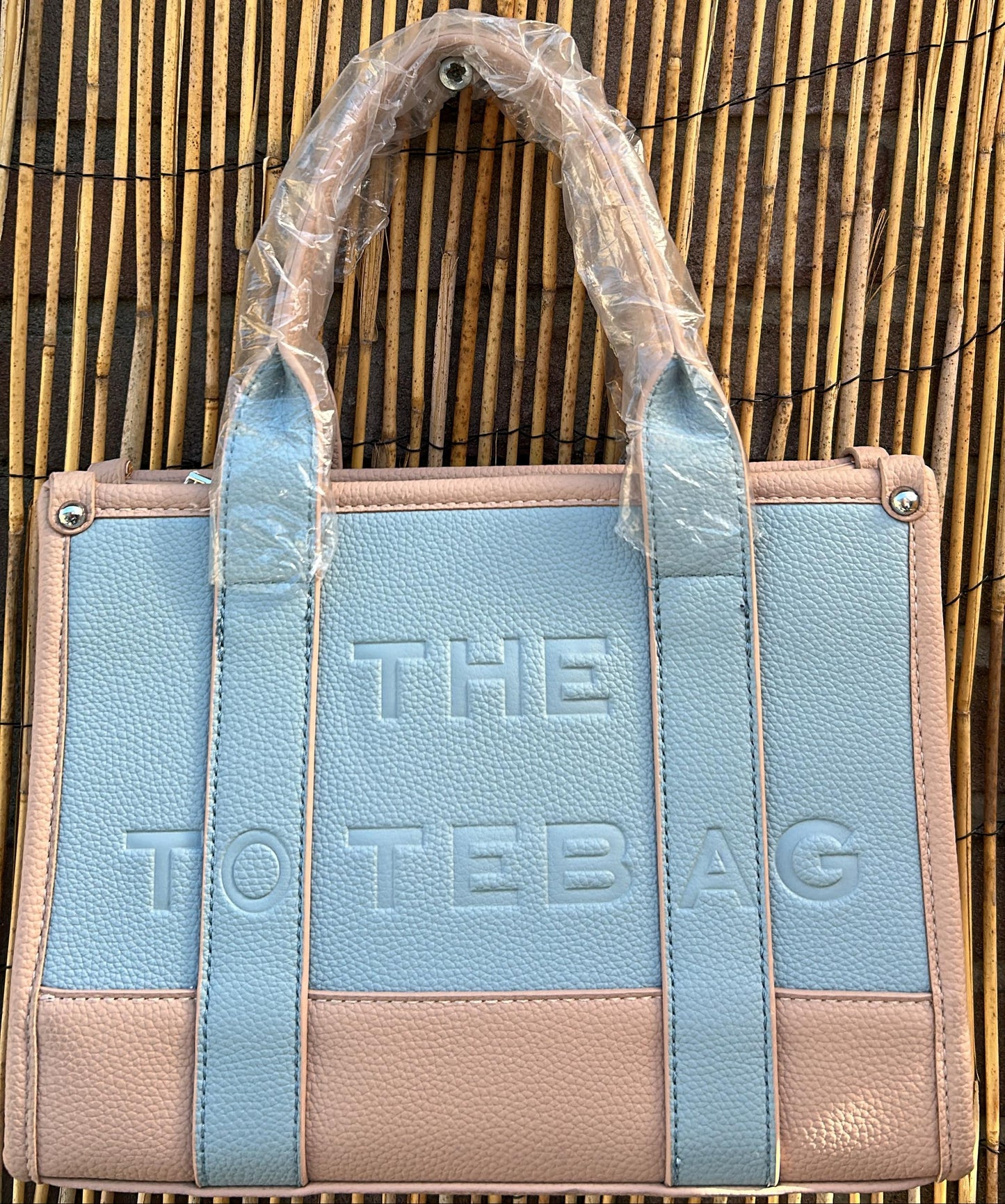 Tote bag Khaki Blauw
